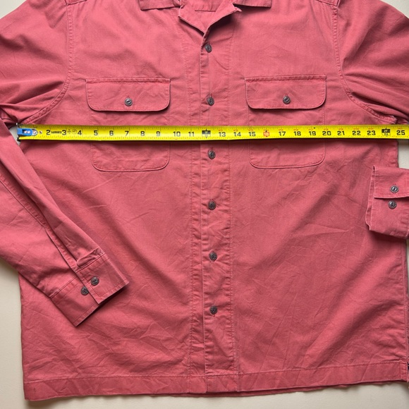 🌟5/$20🌟 Lands End Large mens shirt faded style burnt orange - Picture 8 of 9